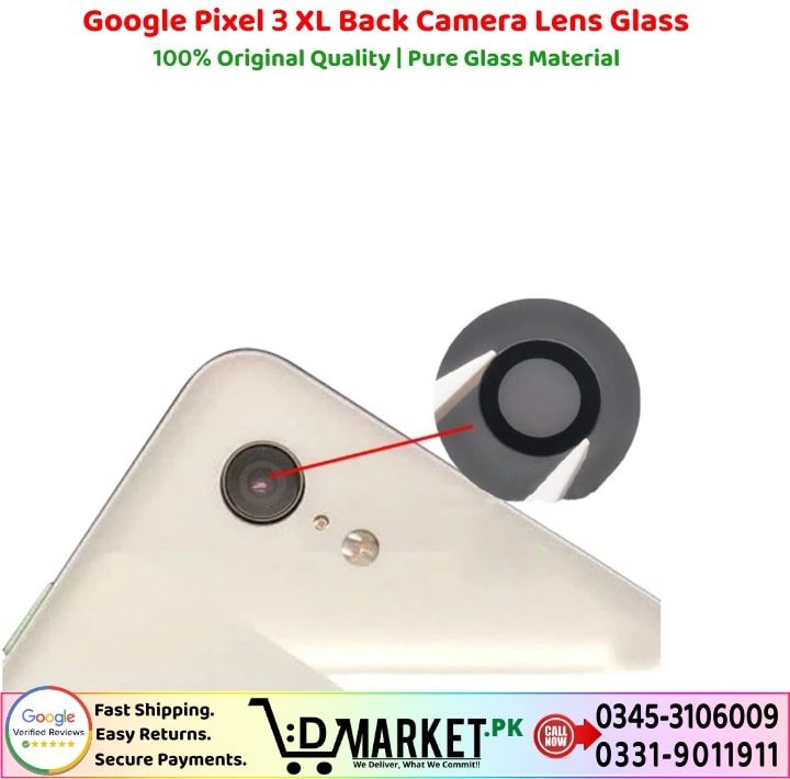 Google Pixel 3 XL Back Camera Lens Glass Price In Pakistan