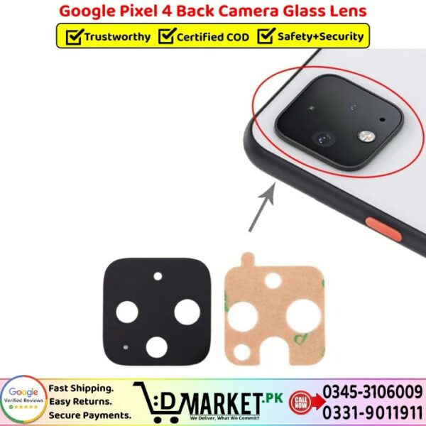 Google Pixel 4 Back Camera Glass Lens Price In Pakistan