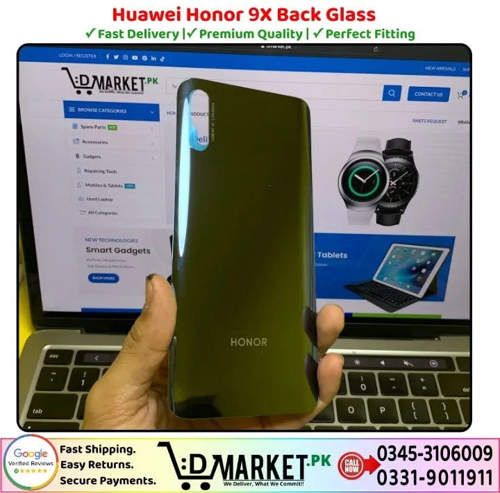 Huawei Honor 9X Back Glass Price In Pakistan