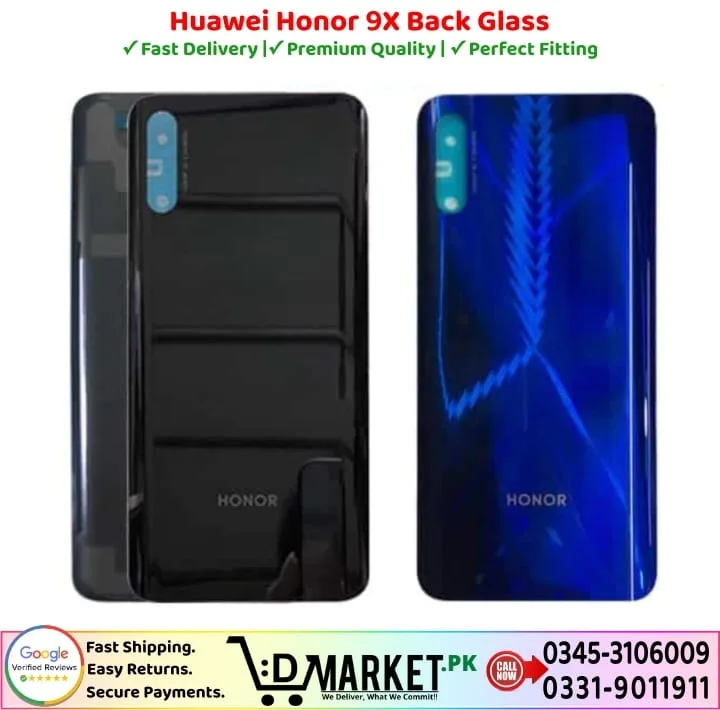 Huawei Honor 9X Back Glass Price In Pakistan