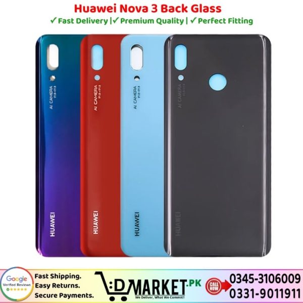 Huawei Nova 3 Back Glass Price In Pakistan