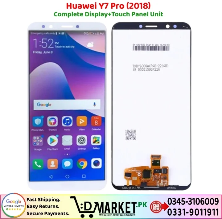 Huawei Y7 Pro 2018 LCD Panel Price In Pakistan