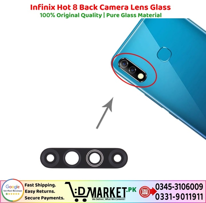 Infinix Hot 8 Back Camera Lens Glass Price In Pakistan