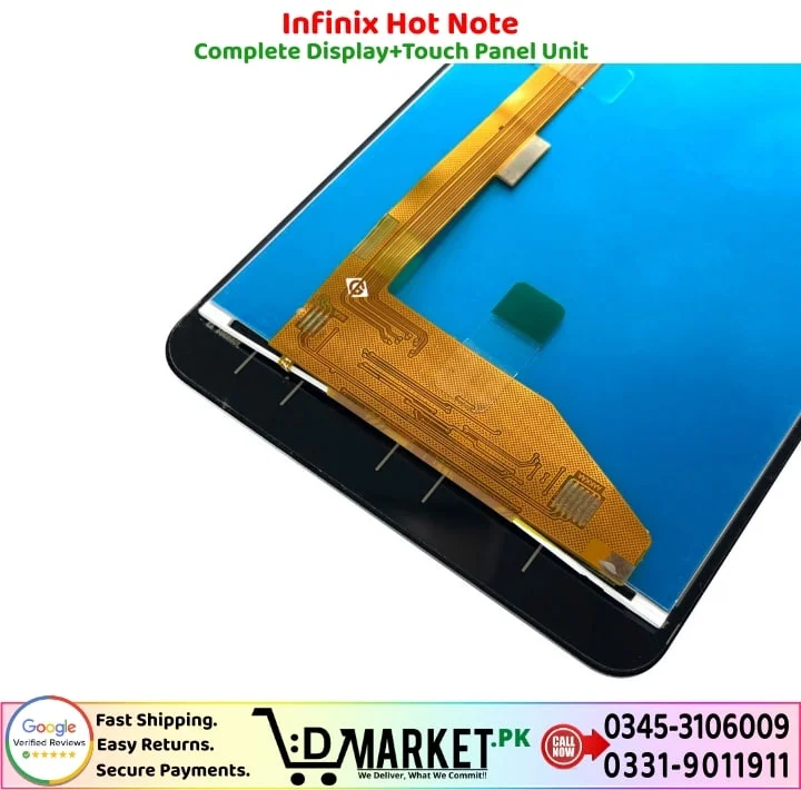 Infinix Hot Note LCD Panel Price In Pakistan