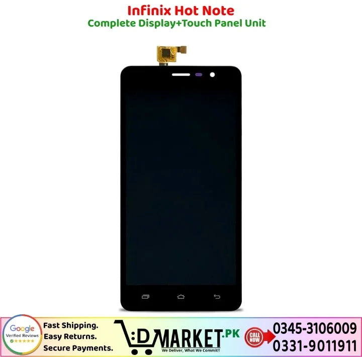 Infinix Hot Note LCD Panel Price In Pakistan