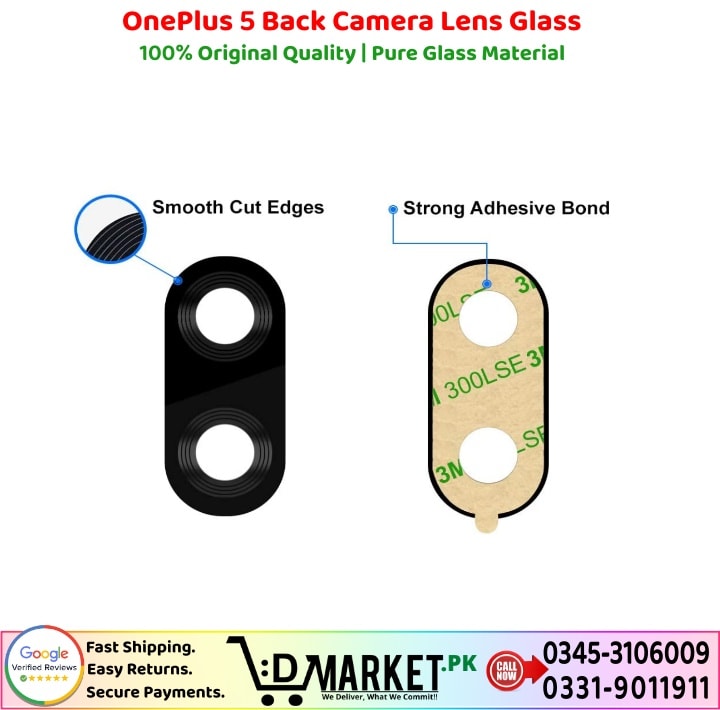 OnePlus 5 Back Camera Lens Glass Price In Pakistan