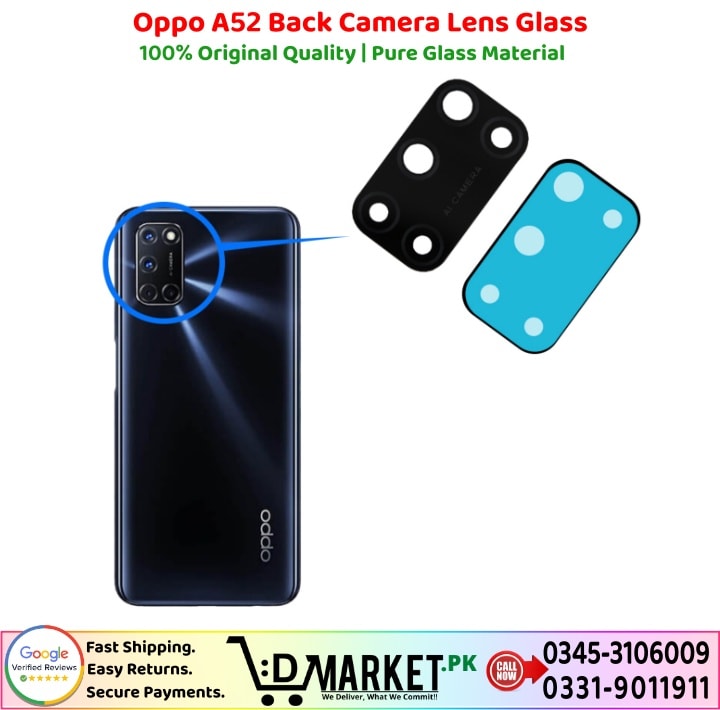 Oppo A52 Back Camera Lens Glass Price In Pakistan