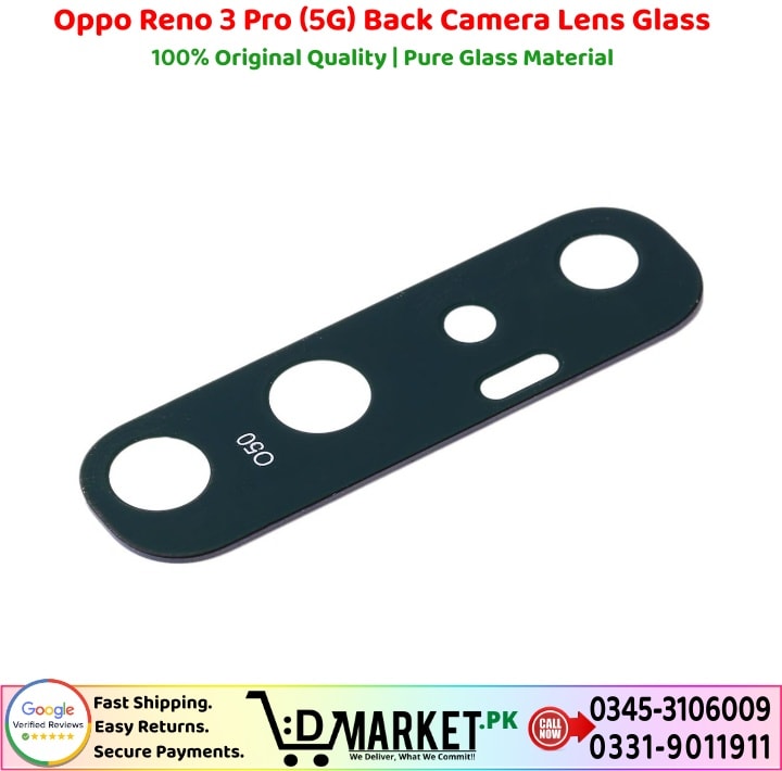 Oppo Reno 3 Pro 5G Back Camera Lens Glass Price In Pakistan
