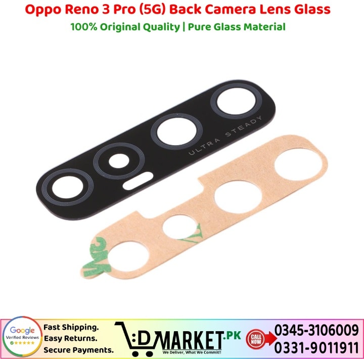 Oppo Reno 3 Pro 5G Back Camera Lens Glass Price In Pakistan