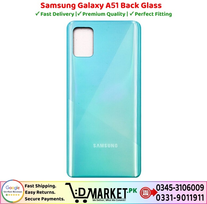 Samsung Galaxy A51 Back Glass Price In Pakistan