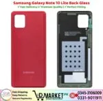 Samsung Galaxy Note 10 Lite Back Glass Price In Pakistan