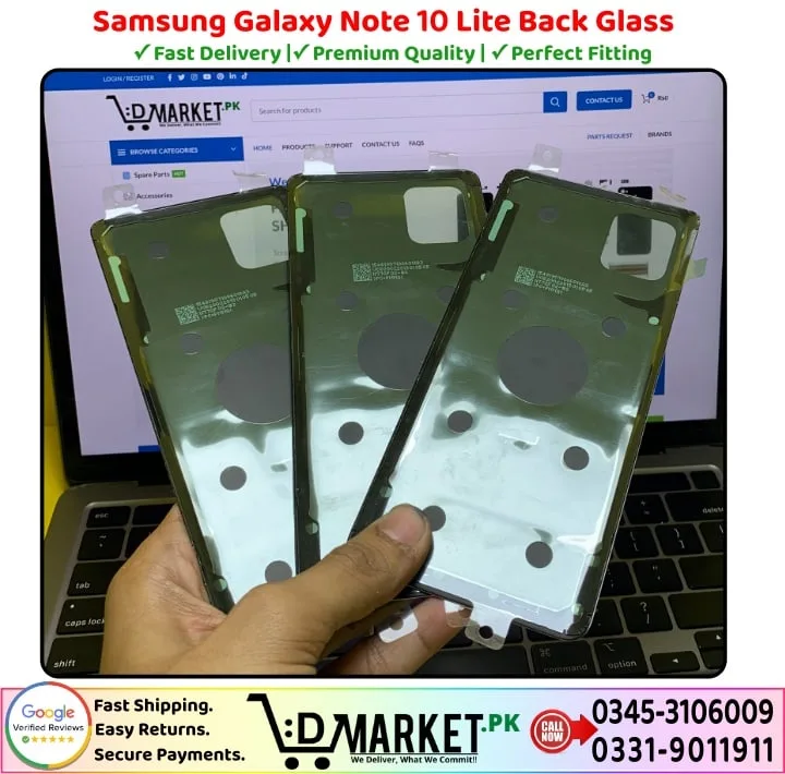 Samsung Galaxy Note 10 Lite Back Glass Price In Pakistan
