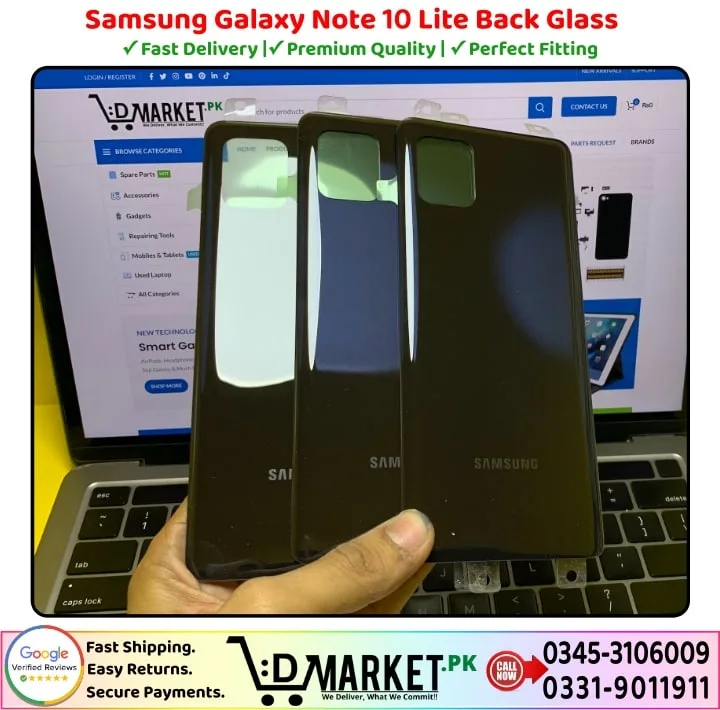 Samsung Galaxy Note 10 Lite Back Glass Price In Pakistan