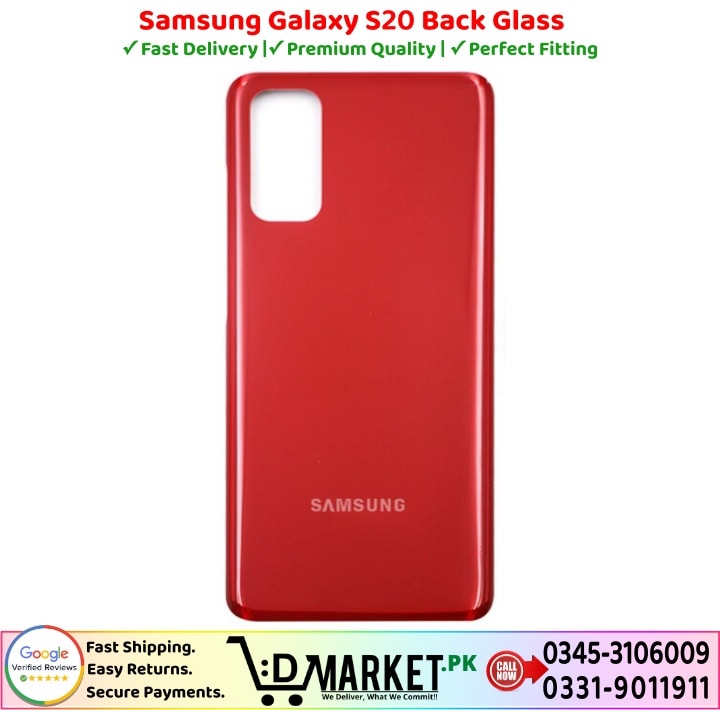 Samsung Galaxy S20 Back Glass Price In Pakistan