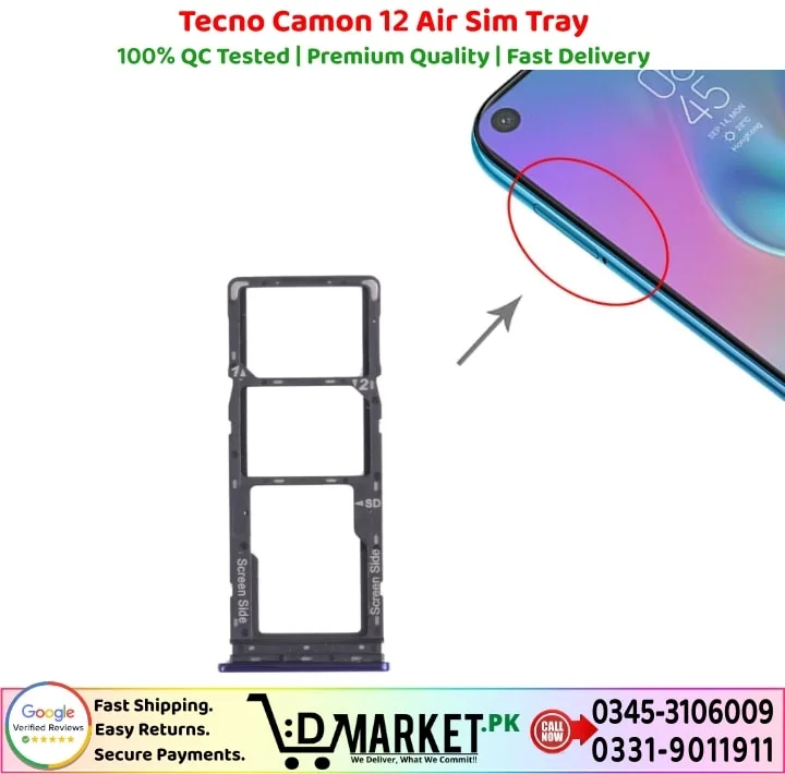 Tecno Camon 12 Air Sim Tray Price In Pakistan