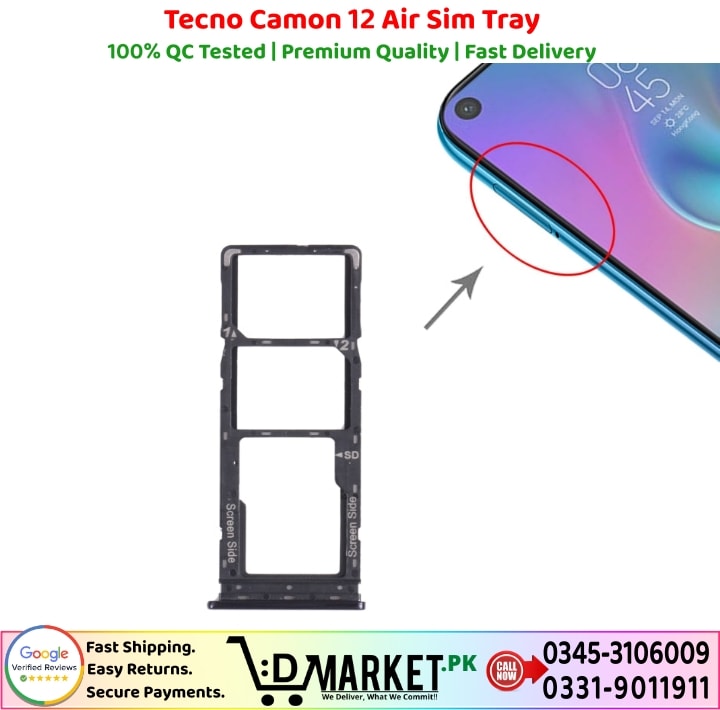 Tecno Camon 12 Air Sim Tray Price In Pakistan