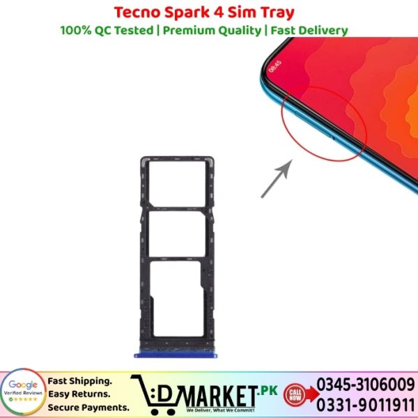 Tecno Spark 4 Sim Tray Price In Pakistan