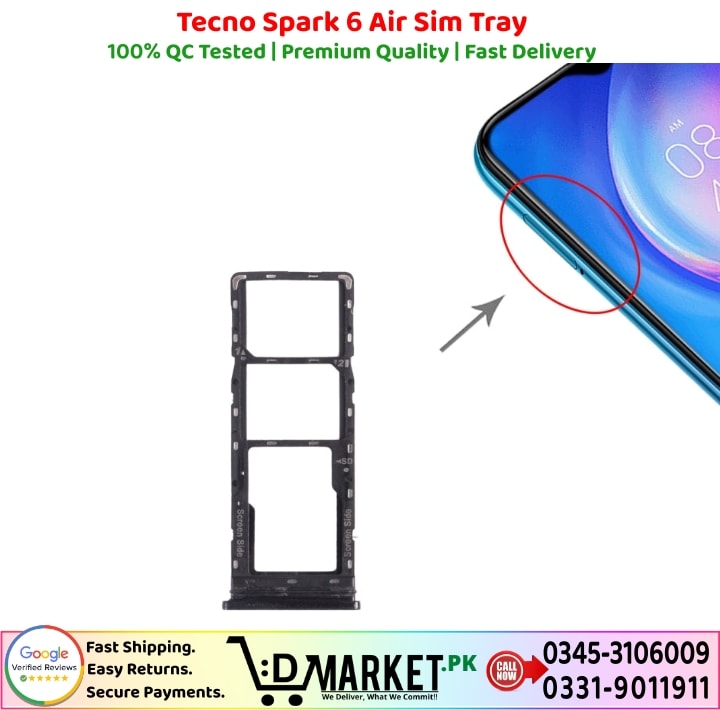 Tecno Spark 6 Air Sim Tray Price In Pakistan