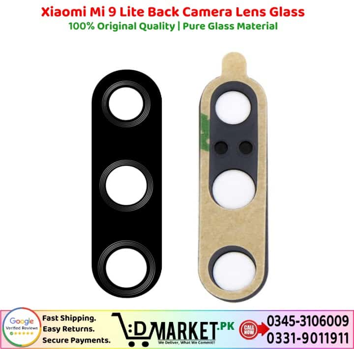 Xiaomi Mi 9 Lite Back Camera Lens Glass Price In Pakistan