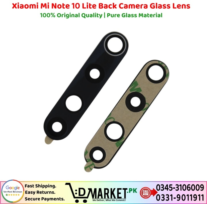 Xiaomi Mi Note 10 Lite Back Camera Glass Lens Price In Pakistan