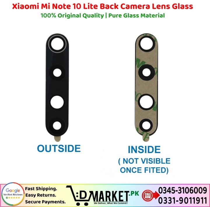 Xiaomi Mi Note 10 Lite Back Camera Lens Glass Price In Pakistan 1 1