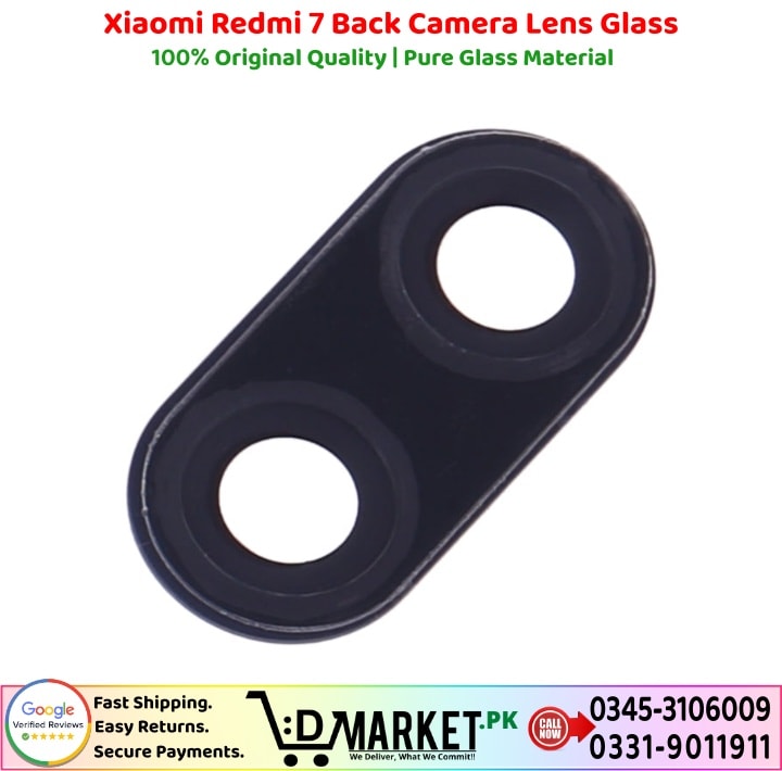Xiaomi Redmi 7 Back Camera Lens Glass Price In Pakistan