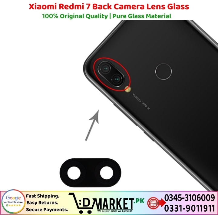 Xiaomi Redmi 7 Back Camera Lens Glass Price In Pakistan