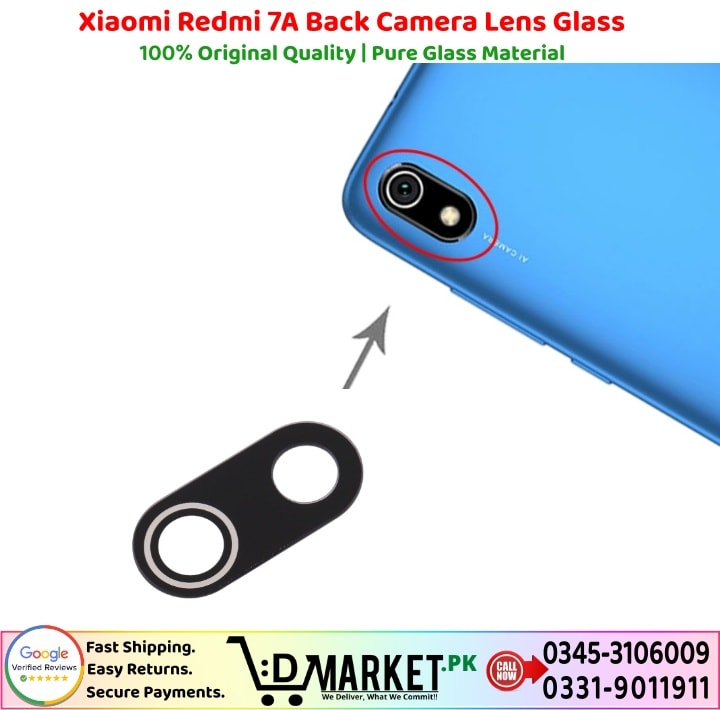 Xiaomi Redmi 7A Back Camera Lens Glass Price In Pakistan