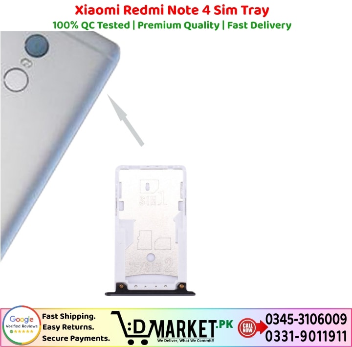 Xiaomi Redmi Note 4 Sim Tray Price In Pakistan
