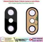Xiaomi Redmi Note 5 Back Camera Lens Glass Price In Pakistan