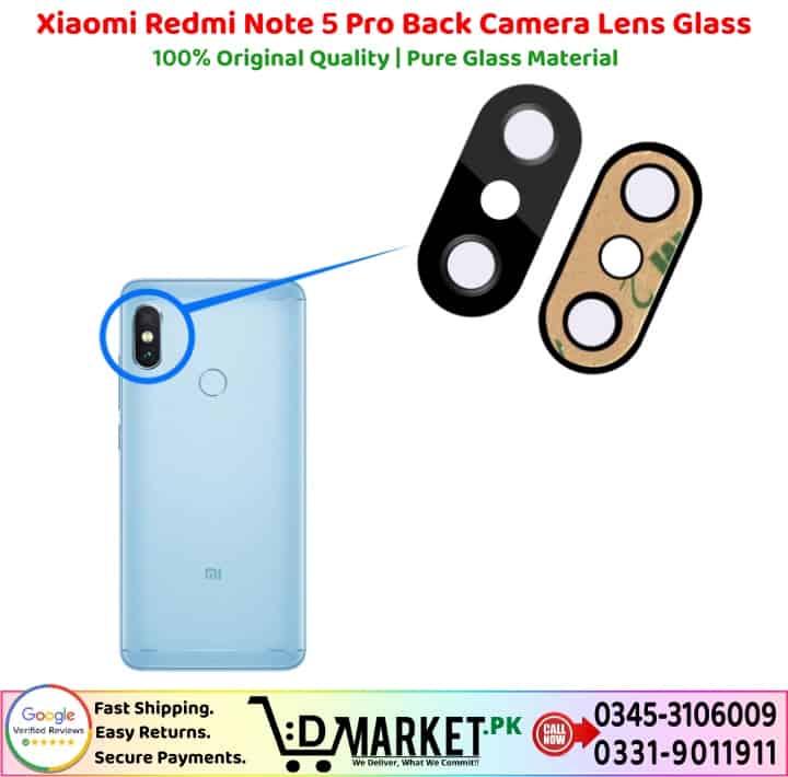Xiaomi Redmi Note 5 Pro Back Camera Lens Glass Price In Pakistan