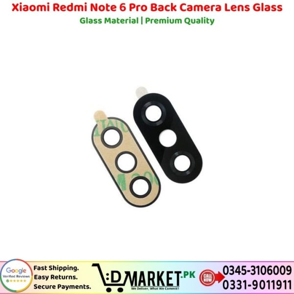 Xiaomi Redmi Note 6 Pro Back Camera Lens Glass Price In Pakistan