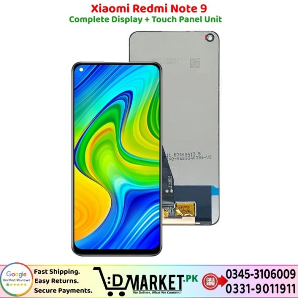 Xiaomi Redmi Note 9 LCD Panel Price In Pakistan