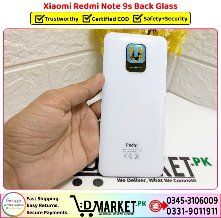 Xiaomi Redmi Note 9s Back Glass Price In Pakistan