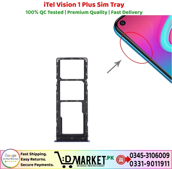 iTel Vision 1 Plus Sim Tray Price In Pakistan