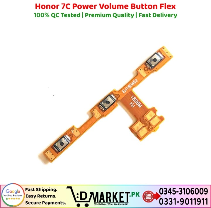 Honor 7C Power Volume Button Flex Price In Pakistan