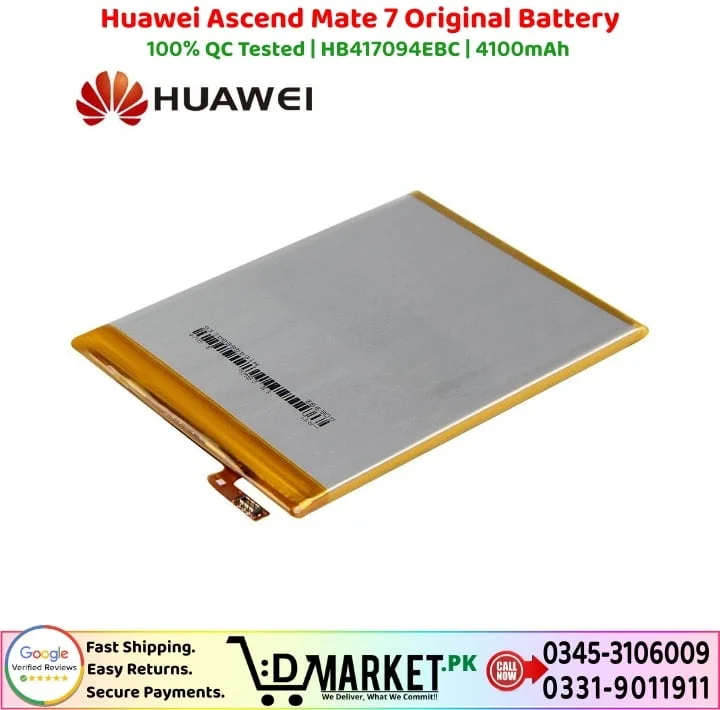 Huawei Ascend Mate 7 Original Battery Price In Pakistan
