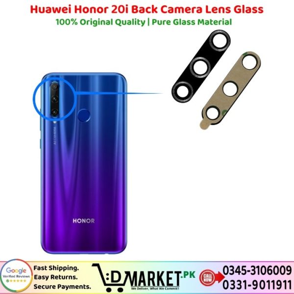 Huawei Honor 20i Back Camera Lens Glass Price In Pakistan
