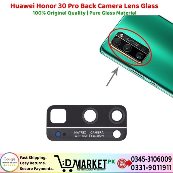 Huawei Honor 30 Pro Back Camera Lens Glass Price In Pakistan