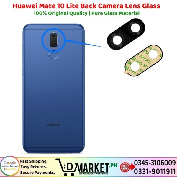 Huawei Mate 10 Lite Back Camera Lens Glass Price In Pakistan
