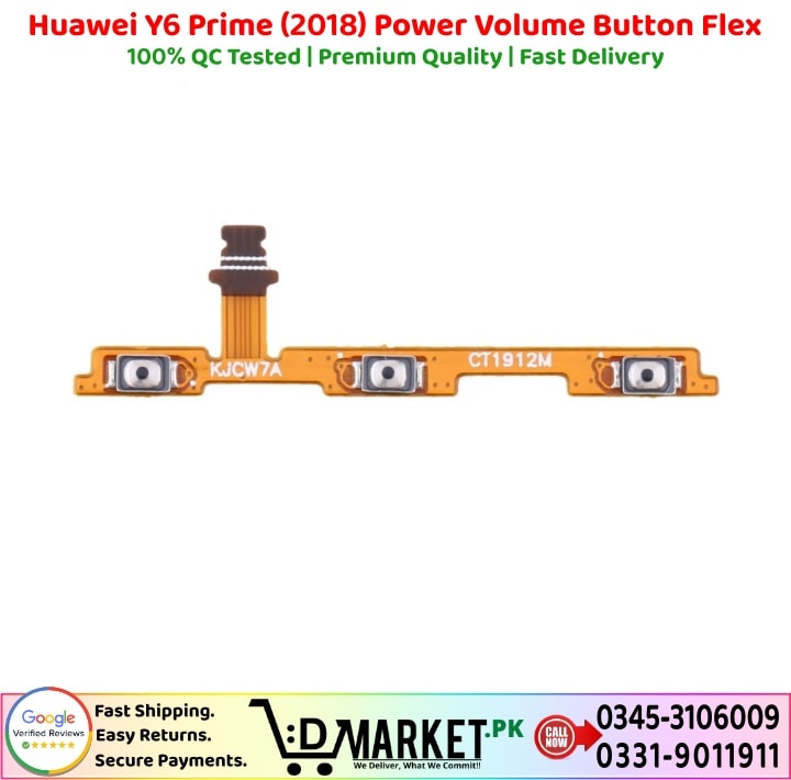 Huawei Y6 Prime 2018 Power Volume Button Flex Price In Pakistan