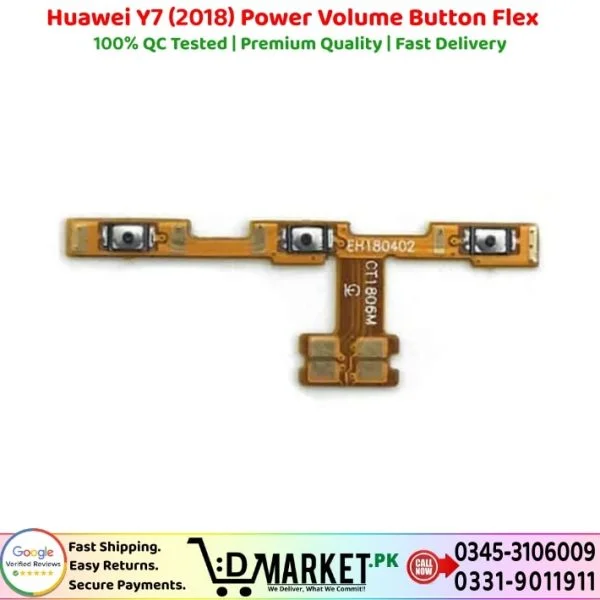 Huawei Y7 2018 Power Volume Button Flex Price In Pakistan
