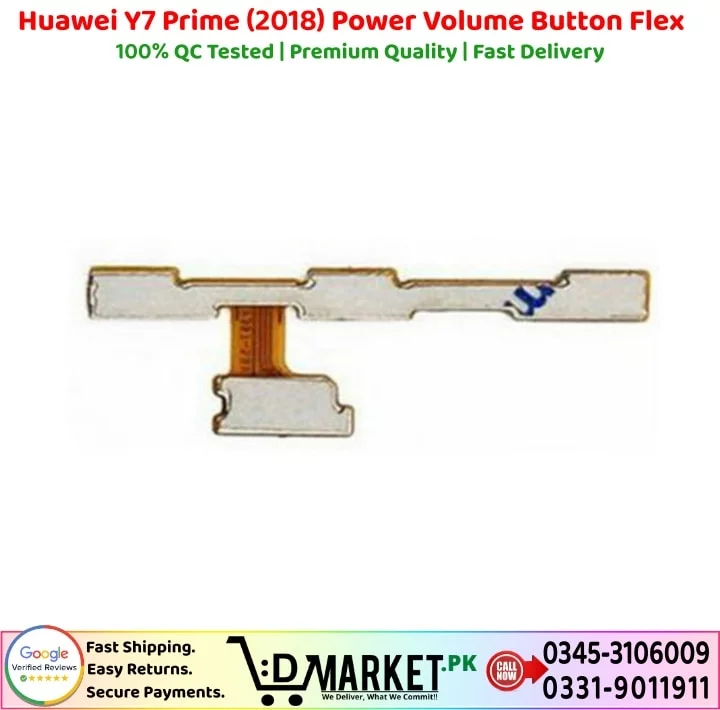 Huawei Y7 Prime 2018 Power Volume Button Flex Price In Pakistan
