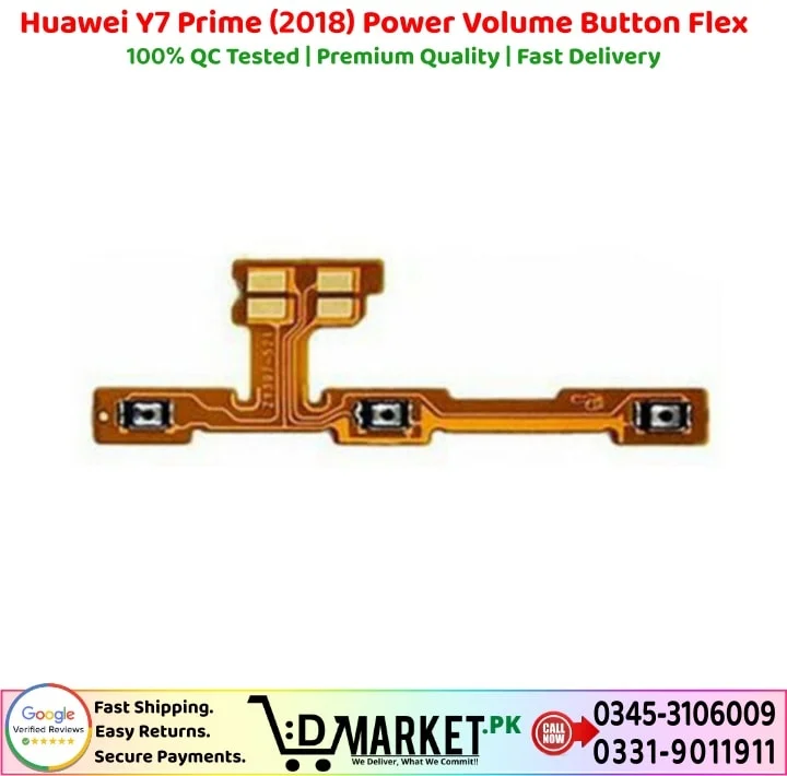 Huawei Y7 Prime 2018 Power Volume Button Flex Price In Pakistan