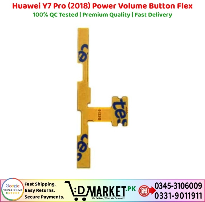 Huawei Y7 Pro 2018 Power Volume Button Flex Price In Pakistan