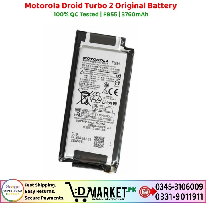 Motorola Droid Turbo 2 Original Battery Price In Pakistan