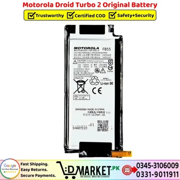 Motorola Droid Turbo 2 Original Battery Price In Pakistan