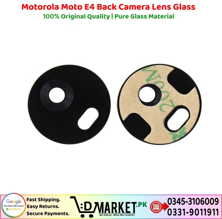 Motorola Moto E4 Back Camera Lens Glass Price In Pakistan