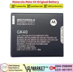 Motorola Moto E4 Original Battery Price In Pakistan