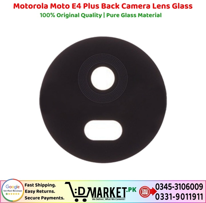 Motorola Moto E4 Plus Back Camera Lens Glass Price In Pakistan